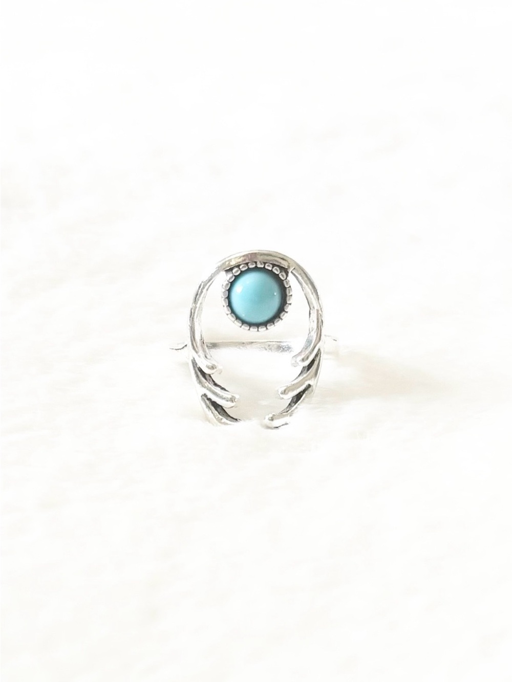 5/$15 🩷 MUST BUNDLE Silver Women's Ring with Turquoise Stone